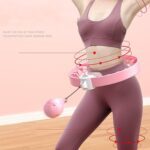 Smart Fitness Hula Hoop with Counter & Spinning Ball (1 Pc / Mix Design / Loose) - Neckline Detail by Nari Haat, Indi...