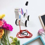 Pull Along Toy Unicorn | Pull String Toys for Babies - Closeup Embroidery by Nari Haat, Indian ethnic wear, women clo...