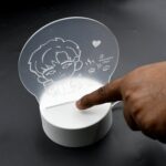 3D LED Night Light Desk Lamp Creative Dream Sleep Bedside Lighting for Bedroom - Sleeve Design by Nari Haat, Indian e...