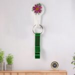 Metal Bottle Opener Keychain (1 Pc) - Fabric Detail by Nari Haat, Indian ethnic wear, women clothing, designer suit