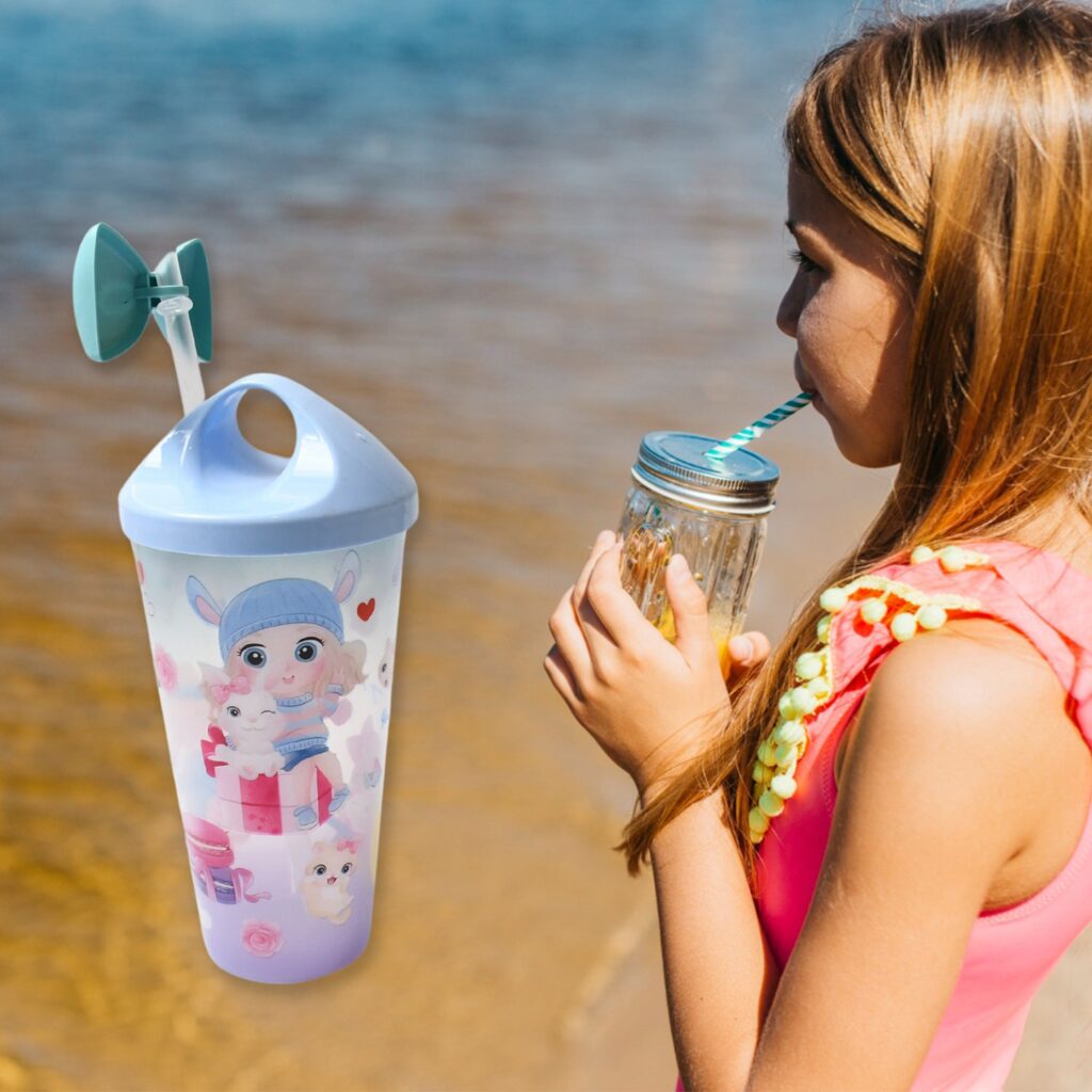 Unicorn Kids Water Bottle with Light