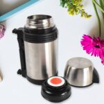 Portable Stainless Steel Coffee Tea Vacuum Flask Bottle (1200ml / 1.2L / 1 Pc) - Closeup Embroidery by Nari Haat, Ind...