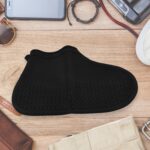 Non-Slip Silicone Waterproof Anti-Skid Reusable Shoe Covers (Small, 1 Pair) - Neckline Detail by Nari Haat, Indian et...