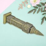 Big Ben London Clock Tower Miniature Metal Statue – Elegant Home Decor Gift - Neckline Detail by Nari Haat, Indian ...