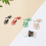 Pack of 4 Bicycle Shape Keychains