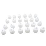 Multicolor LED Tealights Candles (24 Pack): Festive Decorations, Diwali - Front View by Nari Haat, Indian ethnic wear...