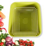 Multipurpose Small Plastic Kitchen Basket, Vegetables and Fruits Washing, (20x17 Cm) - Neckline Detail by Nari Haat, ...