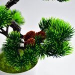 Artificial Potted Plant with Round Pot - Neckline Detail by Nari Haat, Indian ethnic wear, women clothing, designer suit