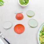 Multipurpose Small Round Plastic Bowl / Katori With Lid,  Chutney Bowl (4 Pcs Set) - Fabric Detail by Nari Haat, Indi...