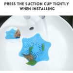 Star Shape Suction Cup Kitchen Bathroom Sink Drain Strainer Hair Catcher, Drain - Sleeve Design by Nari Haat, Indian ...