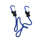 Carabiner Bungee Cord with Hook for Luggage & Bags (1 Pc / Mix Color) - Sleeve Design by Nari Haat, Indian ethnic wea...