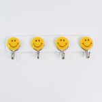 Multipurpose Self-Adhesive 4 hooks for wall Hook (1 Pc) - Fabric Detail by Nari Haat, Indian ethnic wear, women cloth...