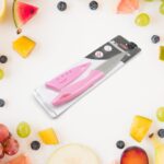 Stainless Steel Small Fruit Knife with Non-Slip Handle & Protective Cover (1 Pc) - Front View by Nari Haat, Indian et...