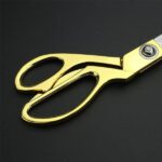 Stainless Steel Tailoring Scissor Sharp Cloth Cutting (9.5inch) (Golden) - Neckline Detail by Nari Haat, Indian ethni...