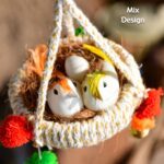 Artificial Jute Hanging Birds Nest Jhumar Chidiyan Ka Ghosla - Sleeve Design by Nari Haat, Indian ethnic wear, women ...