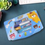 Cartoon Metal Compass Box for Kids with Stationery (6 Pc Set) - Neckline Detail by Nari Haat, Indian ethnic wear, wom...