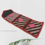 Foldable Hanging Organizer with 3 Pockets - Wall Hanging Letter Holder - Neckline Detail by Nari Haat, Indian ethnic ...
