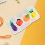 Mini Cute Veg & Fruit Erasers – 3D Colorful Eraser Set for Kids (4 Pc) - Fabric Detail by Nari Haat, Indian ethnic ...