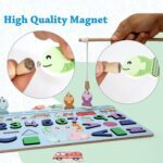 Wooden Number Puzzle Match Board and magnetic rod - Neckline Detail by Nari Haat, Indian ethnic wear, women clothing,...