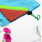 Reusable Grocery Bags - Reusable Bags With Handles (1 Pc / Mix Color) - Full Detail by Nari Haat, Indian ethnic wear,...