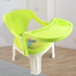 Baby Chair, with Tray Strong and Durable Plastic Chair for Kids - Neckline Detail by Nari Haat, Indian ethnic wear, w...