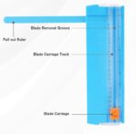 Paper Cutter, A5 Mini Paper Cutter, Portable Paper Cutting Machine (1 Pc / Mix Color) - Neckline Detail by Nari Haat,...