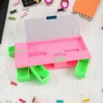 Multi Purpose Gadget Jumbo Pencil Box Compass - Neckline Detail by Nari Haat, Indian ethnic wear, women clothing, des...