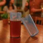 Apex Crystal Premium Jug with Lid & 4 Pcs Glass (1500 ML / 300 ML Approx / 5 Pcs Set) - Back View by Nari Haat, India...