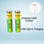 AAA Rechargeable 800 mWh Batteries With Recharging Cable (2 Pc Set) - Fabric Detail by Nari Haat, Indian ethnic wear,...