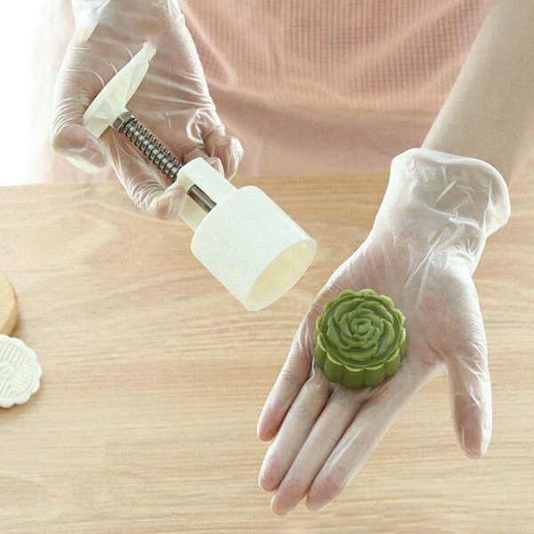 Mooncake Mold with 6 Stamps (1 Set) - Front View by Nari Haat, Indian ethnic wear, women clothing, designer suit