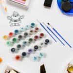 Paint by Number Kits 2 Set 24 Number Color, 6 paint brushes (2 Set) - Back View by Nari Haat, Indian ethnic wear, wom...