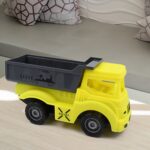 Friction Powered Dumper Toy Truck For Kids | With Opening Container Feature | Strong & Durable Plastic Material | Ind...