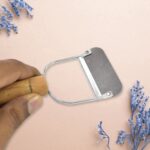 Wooden Handle Metal Vegetable Cutter, Peeler, Slicer (1 Pc / B Grade) - Neckline Detail by Nari Haat, Indian ethnic w...