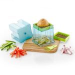 2-in-1 Potato Chipper & Slicer – French Fries Maker with Two-Blade Cutter (1 Pc) - Back View by Nari Haat, Indian e...