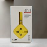 3 in 1 Charger Cable, Retractable Type, Compatible with Smartphones (1 Pc) - Closeup Embroidery by Nari Haat, Indian ...