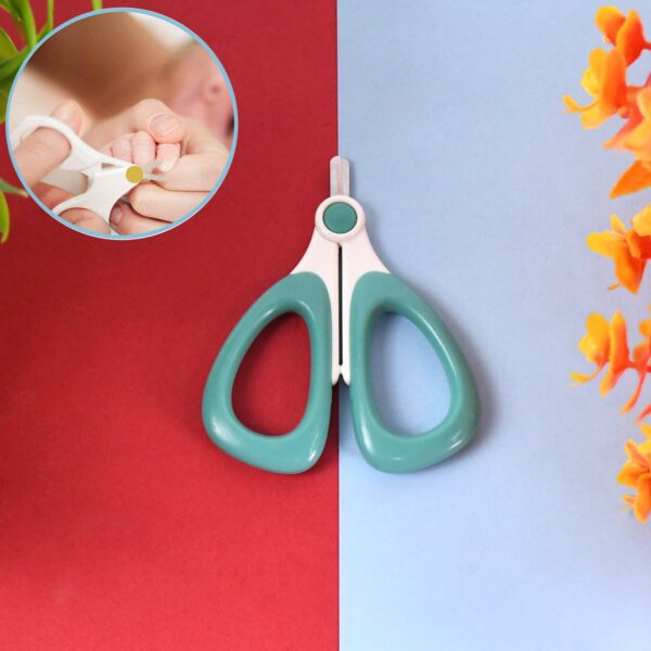 Baby Safety Nail Cutter Scissors for Safe Nail Clipping (1 Pc) - Front View by Nari Haat, Indian ethnic wear, women c...