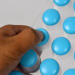 Smart Push Out Round Shape Mini Ice Cube Trays ,Silicone Chocolate Mold Maker - Fabric Detail by Nari Haat, Indian et...