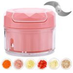 Manual Mini Food Processor Vegetable Chopper Hand Pull String Onion Chopper (1 Pc) - Back View by Nari Haat, Indian e...