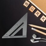 Double-Sided 45° Triangle Ruler – 7-Inch Aluminum Alloy Rafter Square for Home Use - Closeup Embroidery by Nari Ha...