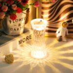 Crystal Table Lamp – Universal Soft Night Light (1 Pc) - Front View by Nari Haat, Indian ethnic wear, women clothin...