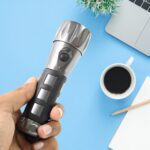 Aluminium Led/Xenon rubber grip Handtourch (3*1.5V AAA batteries / Not Included) - Neckline Detail by Nari Haat, Indi...