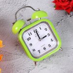 Mini Cute Alarm Clock Small Kids and Students (Mix Design & Color / 1 Pc) - Closeup Embroidery by Nari Haat, Indian e...