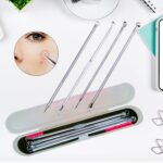 Blackhead Remover, 4-in-1 Stainless Steel Pimple Extractor Tool (1 Pc) - With Dupatta by Nari Haat, Indian ethnic wea...