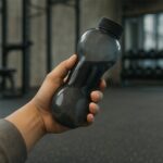 Dumbbell Water Bottle Gym Water Bottle Use For School , Gym , Office Use (550 ml) - Neckline Detail by Nari Haat, Ind...
