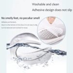 1 Pairs Silicone Heel Pads, Shoes Insole (12×7×2 Cm) - Closeup Embroidery by Nari Haat, Indian ethnic wear, women c...