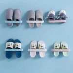 Bathroom Towel Slipper Hanging Rack Self Adhesive Wall Mounted (1 Pc) - Full Detail by Nari Haat, Indian ethnic wear,...