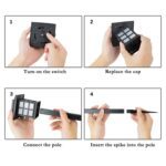 Big Solar Outdoor Lights, 6 Pack Waterproof Solar Pathway Lights, 10 Hrs Long-Lasting LED Landscape Lighting Solar Ga...