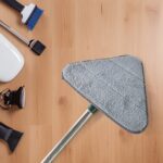 2-in-1 Extendable Triangle Mop – 360° Rotating Telescopic Mop (1 Pc) - Neckline Detail by Nari Haat, Indian ethnic...