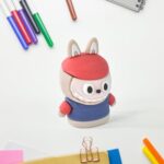Cartoon Pencil Sharpener with Built-In Eraser – Fun Practical Stationery - Neckline Detail by Nari Haat, Indian eth...