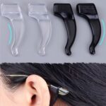 Soft Silicone Glasses Ear Hooks Anti-Slip Eyeglasses (1 Pair) - Front View by Nari Haat, Indian ethnic wear, women cl...